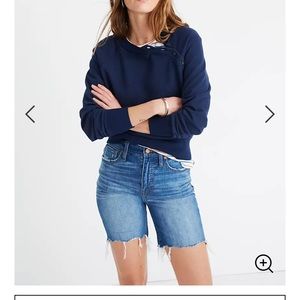 SOLD- Madewell mid length shorts